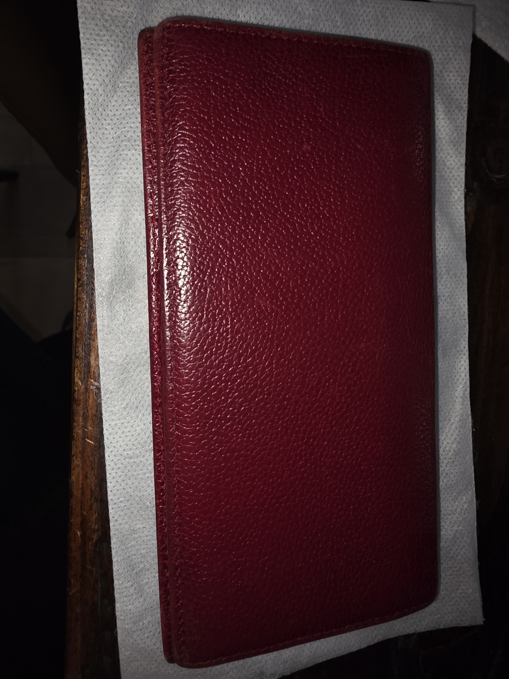 Dior Red Leather Clutch Wallet with Gold Hardware - Picture 2 of 12